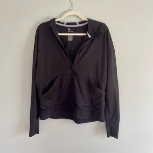 All in Motion Black Sweatshirt with Purple Trim